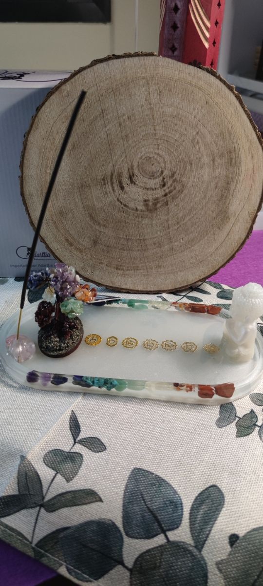 PORTA VELAS-INCIENSO CHAKRAS