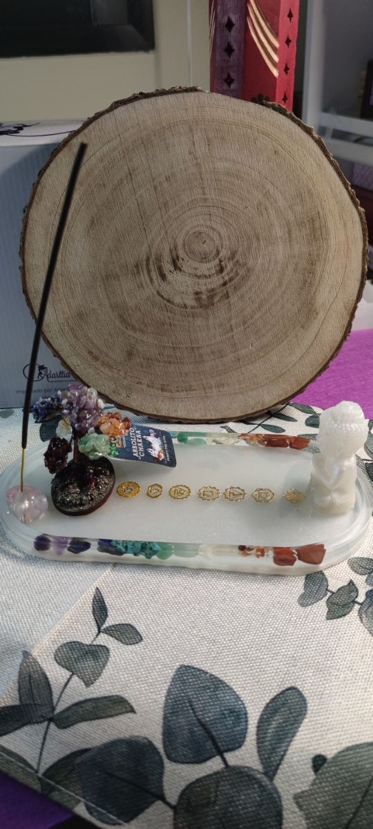 PORTA VELAS-INCIENSO CHAKRAS