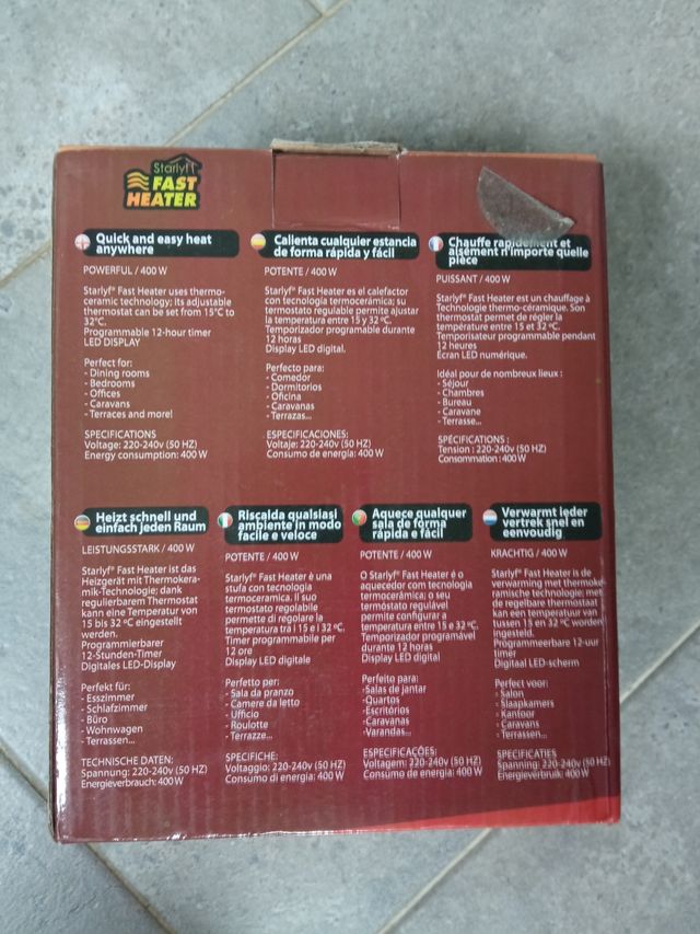 Mini calefactor eléctrico