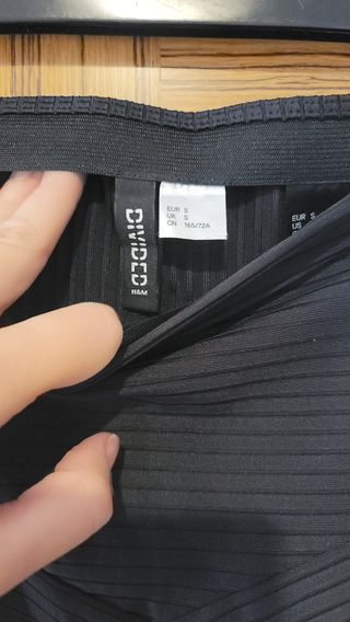 Falda tubo canalé H&M