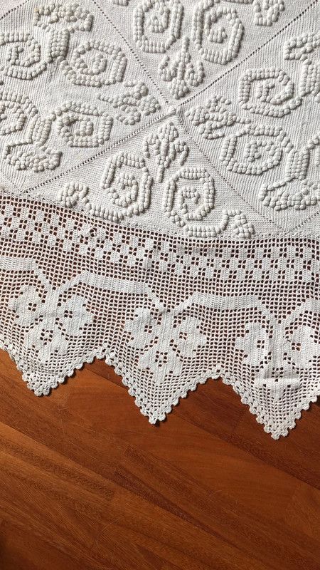 Copriletto matrimoniale pizzo merletto uncinetto