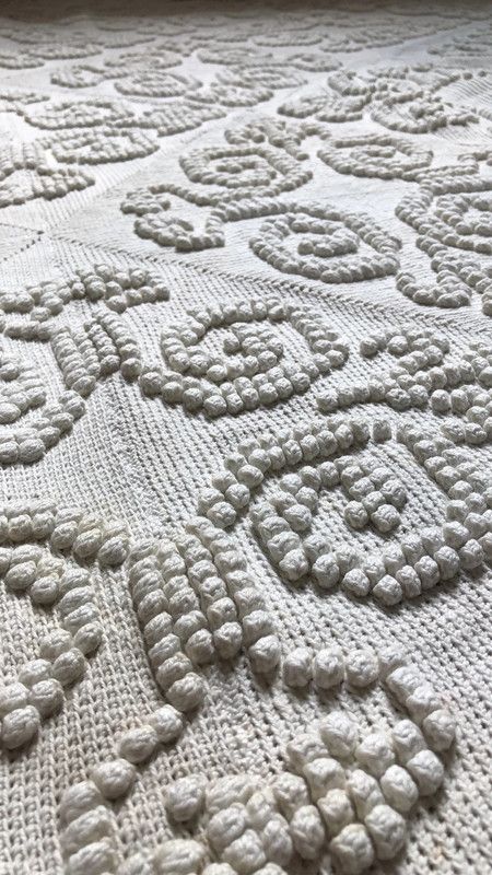 Copriletto matrimoniale pizzo merletto uncinetto