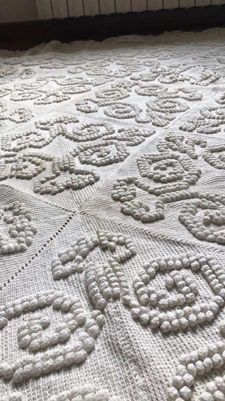 Copriletto matrimoniale pizzo merletto uncinetto