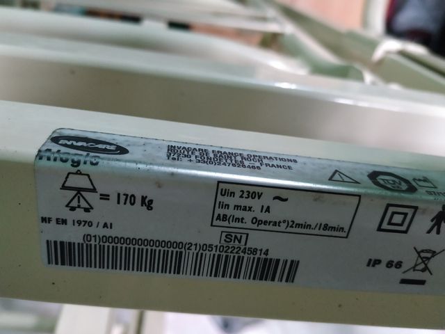 Cama eléctrica geriatría