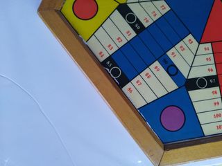 ✅ TABLERO OCA Y PARCHÍS DE MADERA