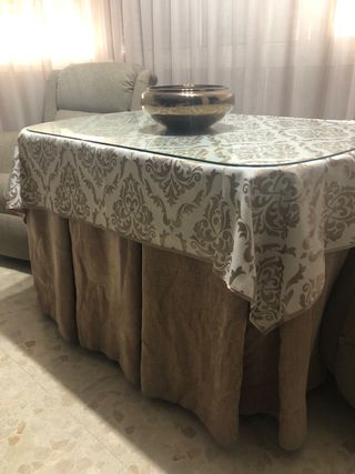 MESA CAMILLA DE MADERA MACIZA 120x80