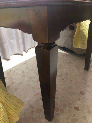 MESA CAMILLA DE MADERA MACIZA 120x80