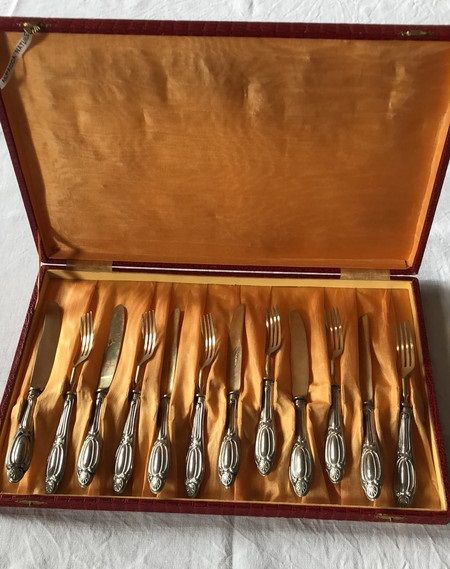 Set Posate Alpacca per 6 Persone con valigetta