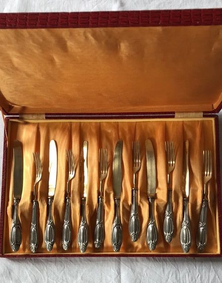 Set Posate Alpacca per 6 Persone con valigetta