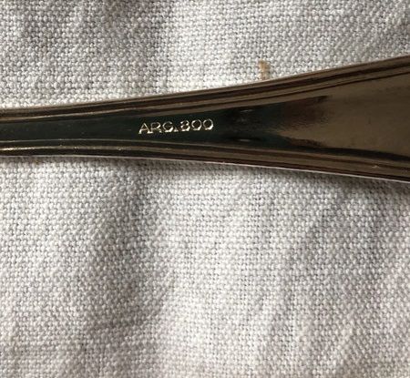 Set Posate rivestite in Argento 800 e 1000