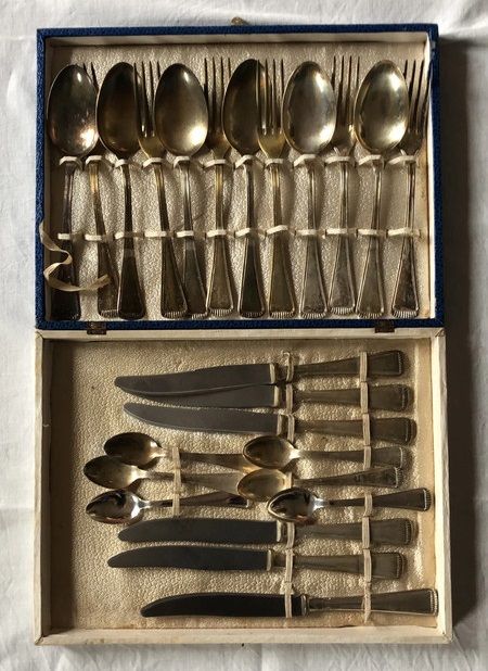 Set Posate rivestite in Argento 800 e 1000