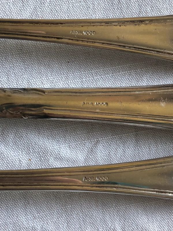 Set Posate rivestite in Argento 800 e 1000