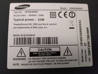 Altavoces TV Samsung UE40ES6800S