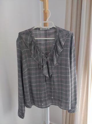 Blusa manga larga gris irlandés 