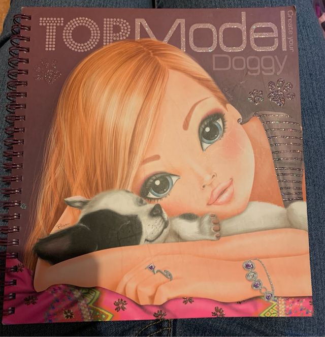 Libro para colorear de Top Model