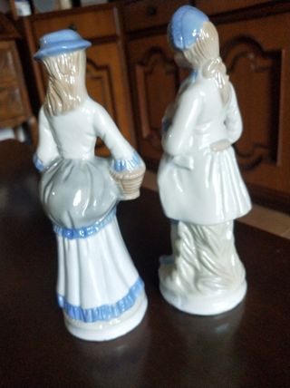 Coppia statuine ceramica