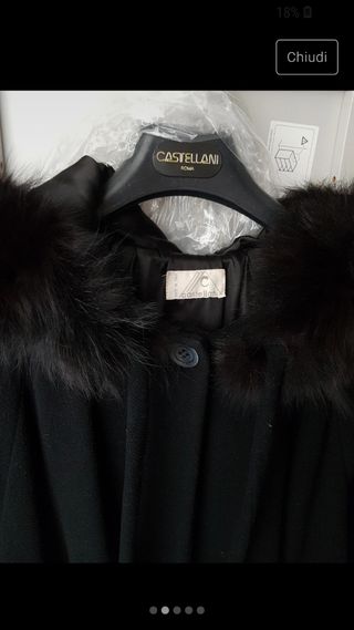 Cappotto nero donna Castellani