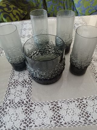 Vasos y cubitera