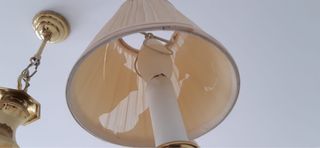 Lámpara de bronce, apta para techos con pedigrí