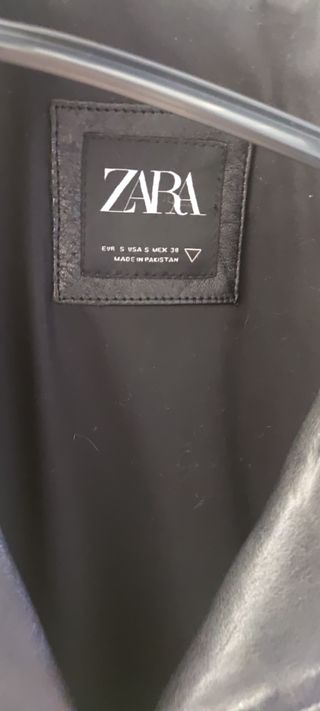 Cazadora biker cuero zara