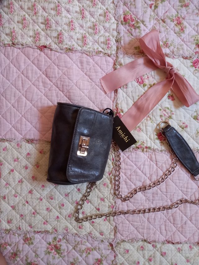 Bolso Amichi gris cadena💜 Grey chain bag💜