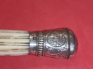 Gran Lupa S.XIX en plata y hueso