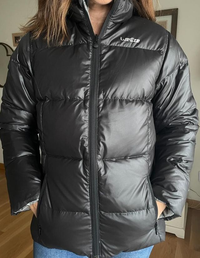 Chaquetón pluma y plumón reversible