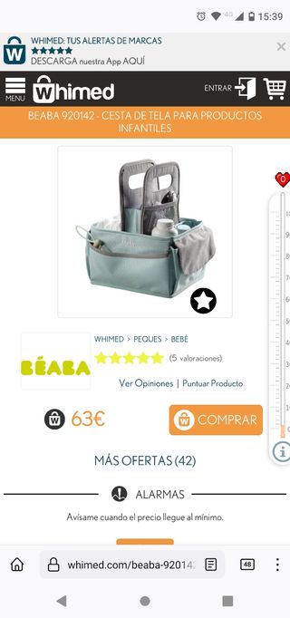 Cesta organizador beaba