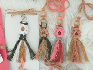 Macrame Boho  Favores gadget Niña bautusmo comunio