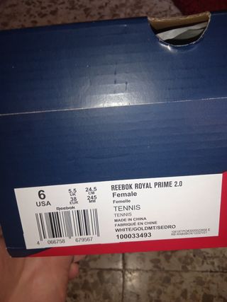 Zapatillas tenis reebok