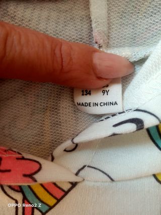 Sudadera corta niña