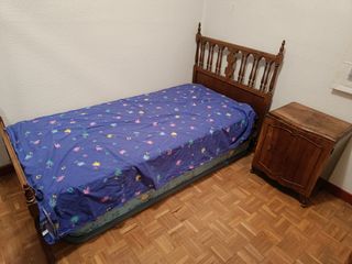 2 Camas de 90cm ancho de madera