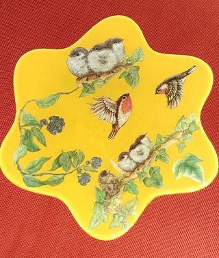 Plato artesanal cristal