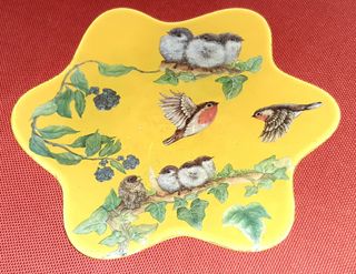 Plato artesanal cristal