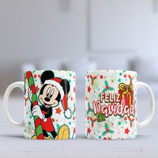 Taza personalizada Navidad Mickey