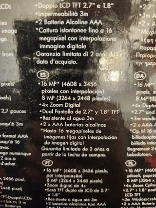 Cámara digital sumergible selfie hp c150