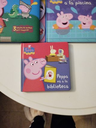 3 libros Pepa pig bebé