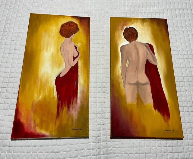 Cuadros pintados a mano preciosos