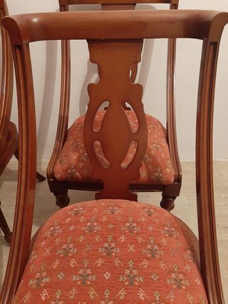 4 sillas madera maciza