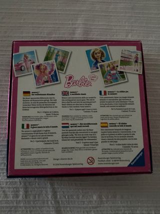 Barbie Memory, juego de mesa