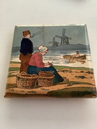 2 Azulejo ceramica Antiguos