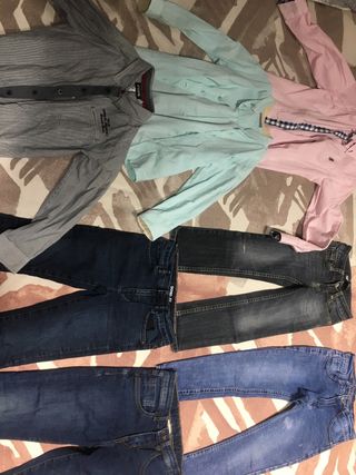 Vaqueros niño 5-6 años y camisas