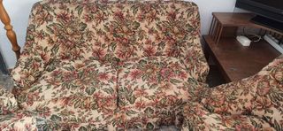 Conjunto de sofa y sillones antiguos