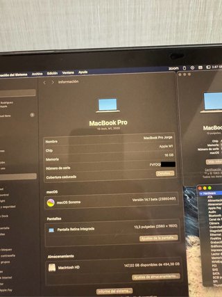 Macbook Pro M1 13’ 16Gb Ram 512GB SSD