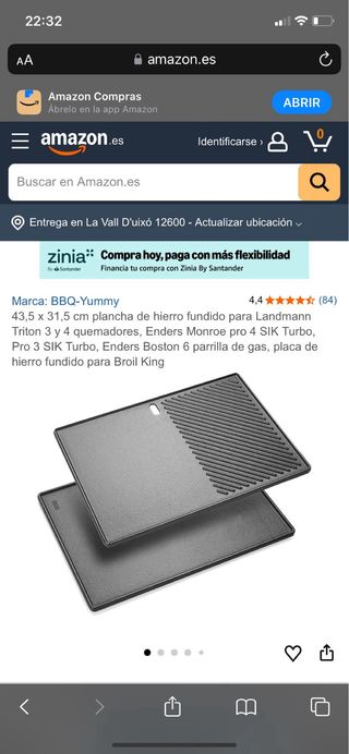 Despiece barbacoa 4 quemadores incompleta