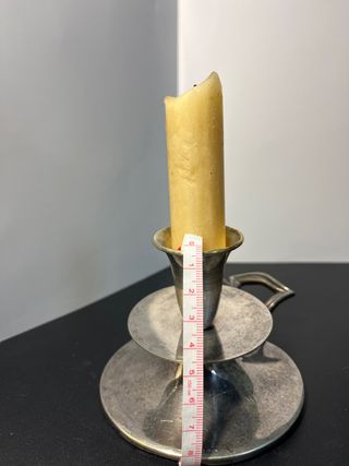 Palmatoria antigua con baño de plata