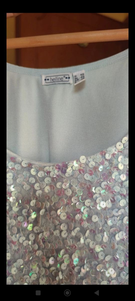 Canottiera " helline " con paillettes