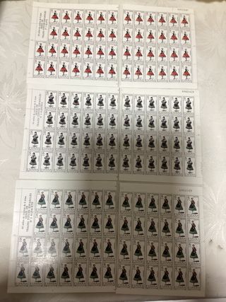 sellos trajes regionales españa