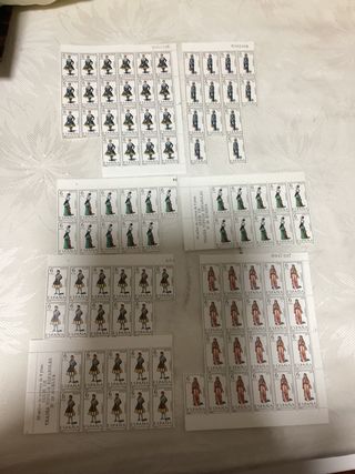 sellos trajes regionales españa