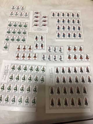 sellos trajes regionales españa